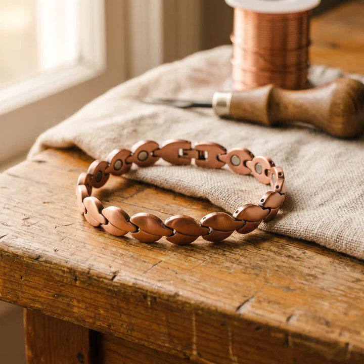 Contemporary Copper Link Anklet