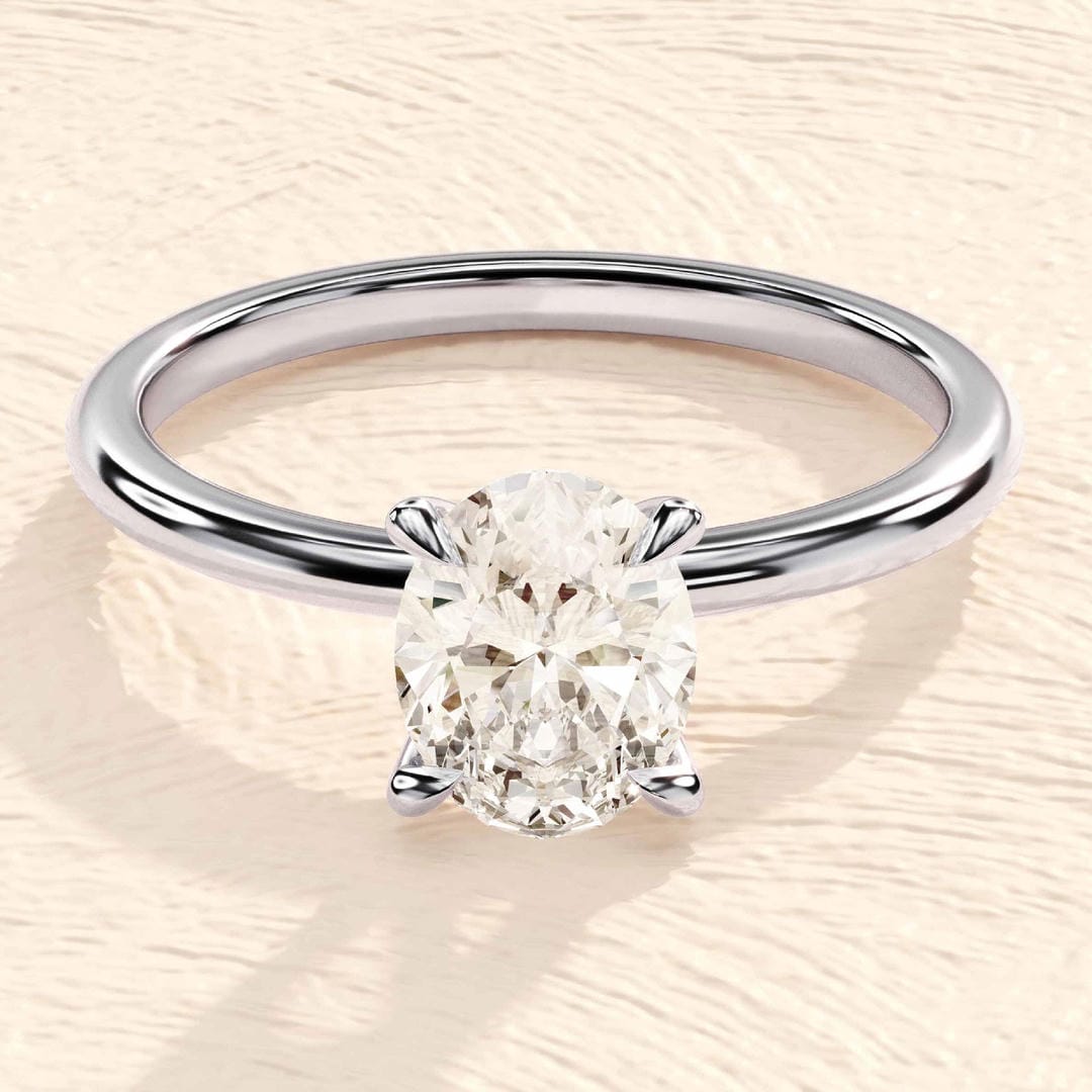 Oval Solitaire Classic Ring