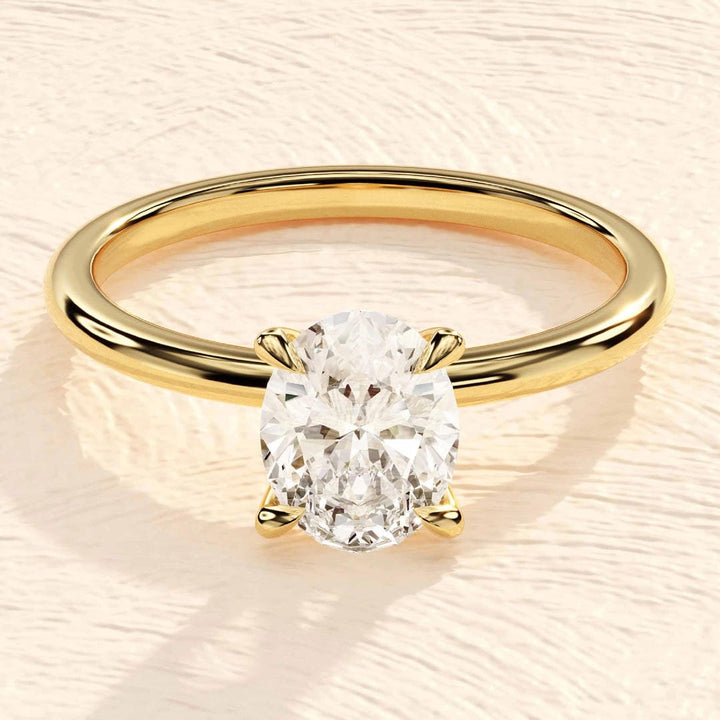 Oval Solitaire Classic Ring