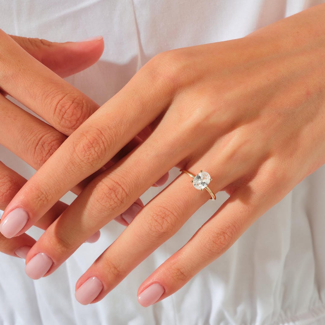 Oval Solitaire Classic Ring