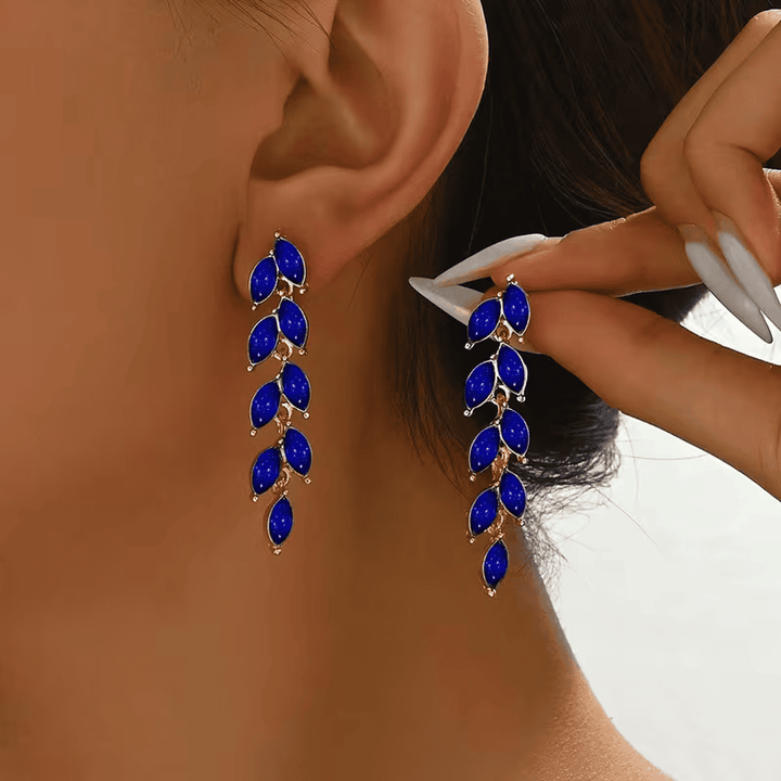 Leaf Cascade Drop Earrings