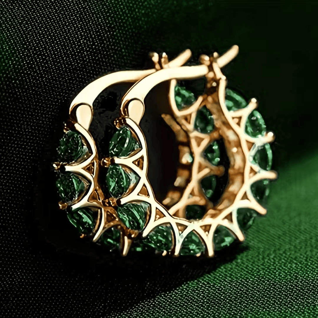Regal Textured Hoop Earrings
