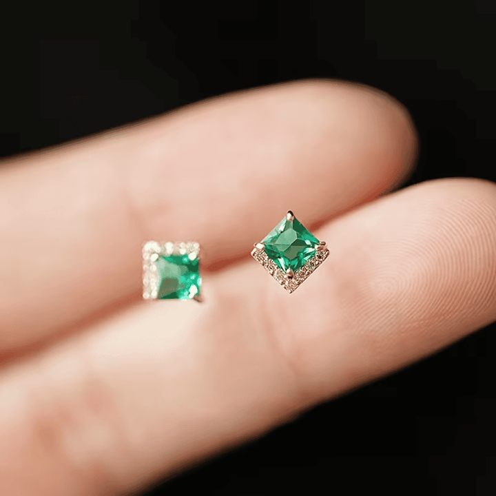 Elegant Prism Halo Earrings