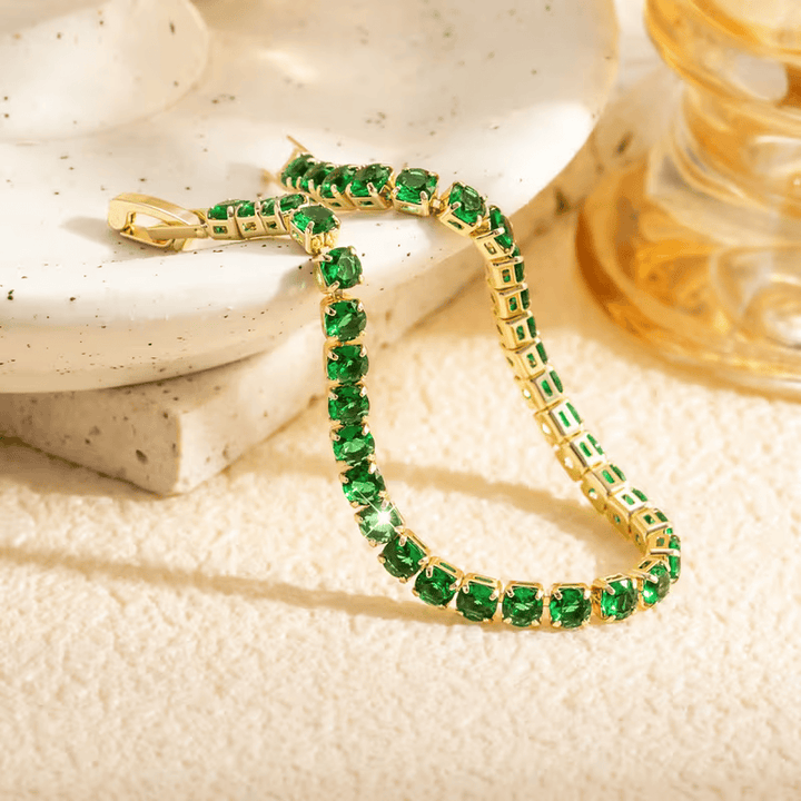 Evergreen Luxe Tennis Bracelet