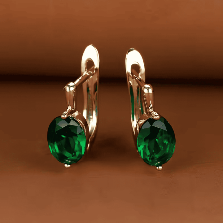 Oval Glow Dangle Earrings