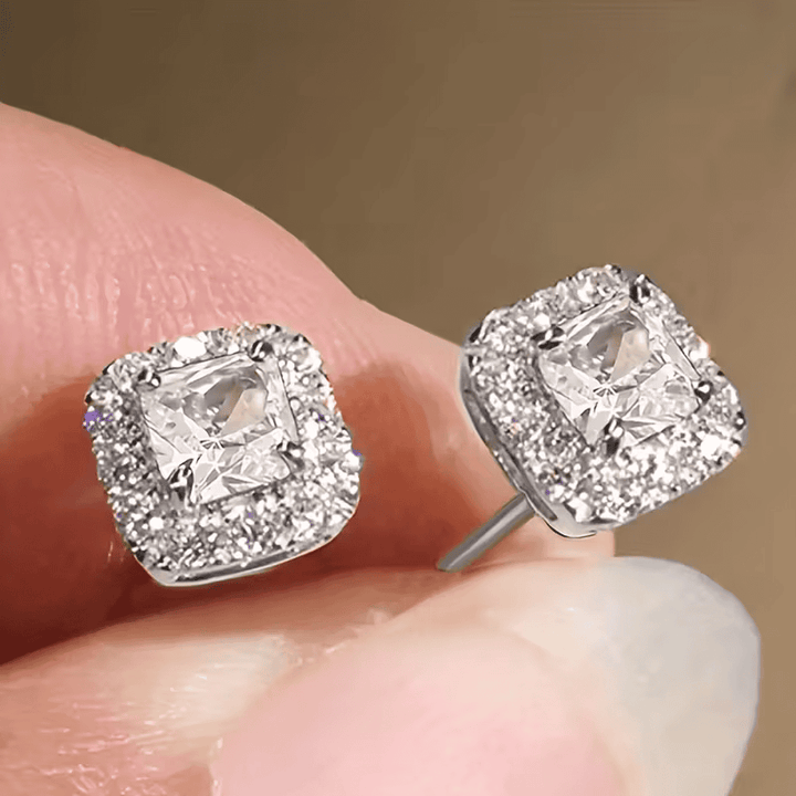 Regal Square Stud Earrings