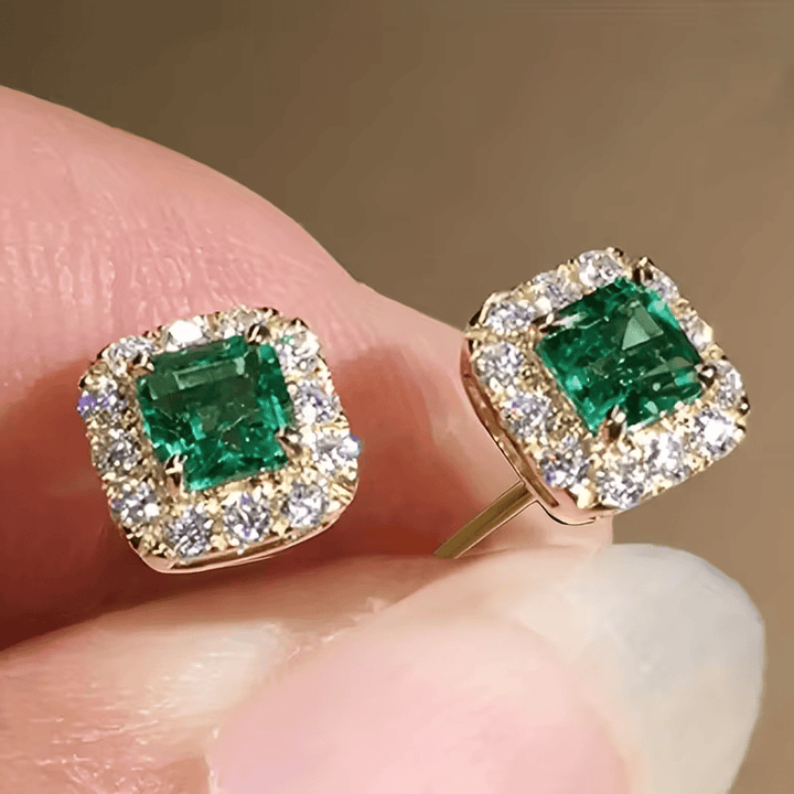 Regal Square Stud Earrings