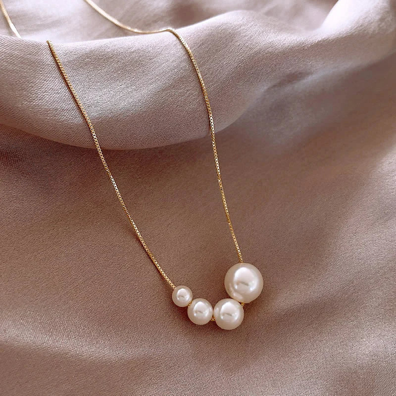 Pearl Essence Gold Necklace