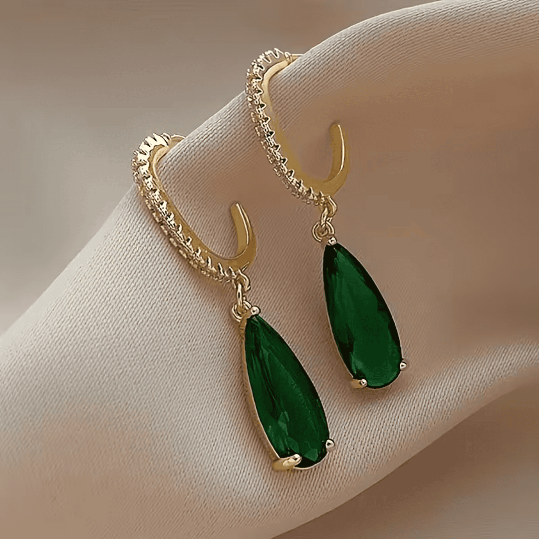 Forest Cascade Emerald Earrings