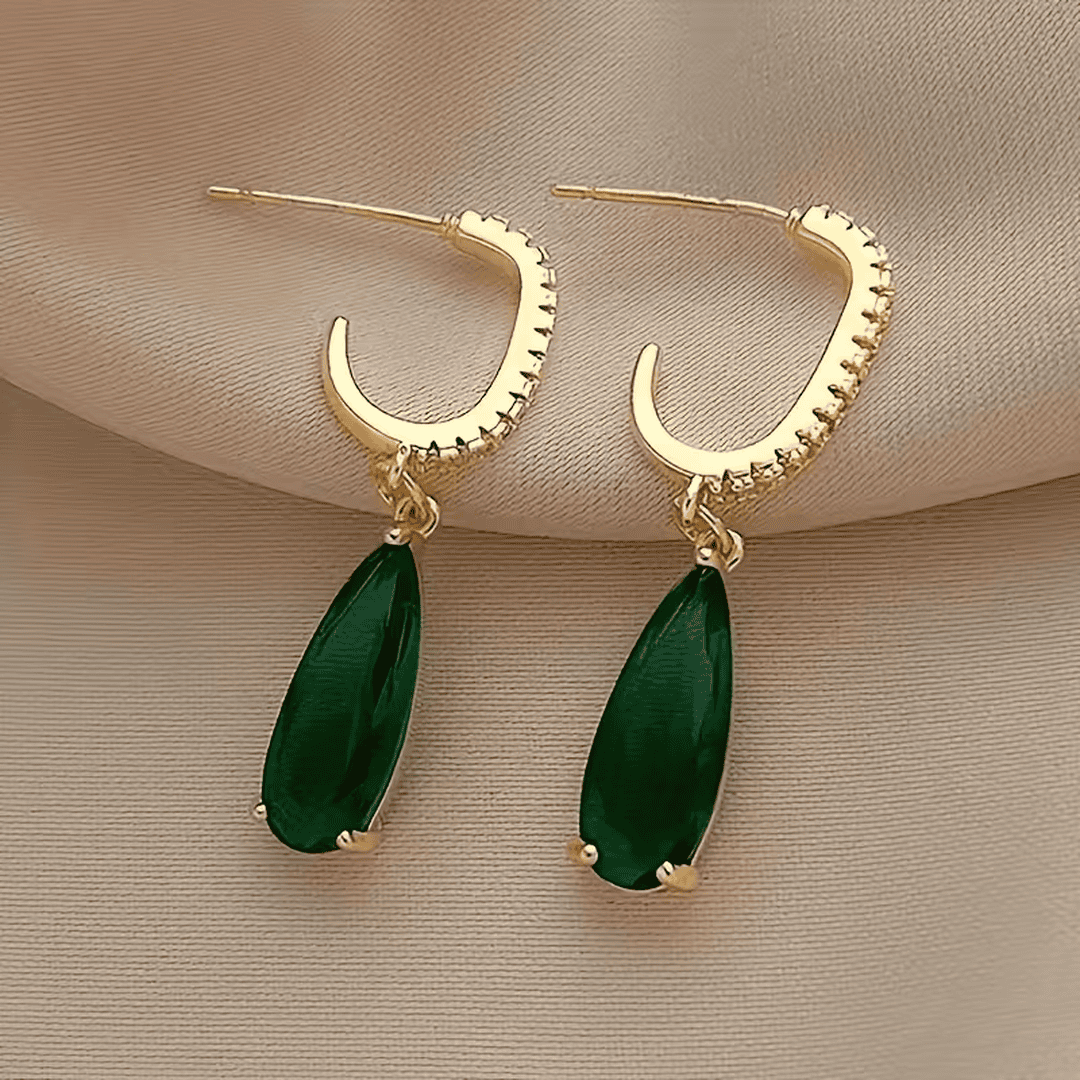 Forest Cascade Emerald Earrings