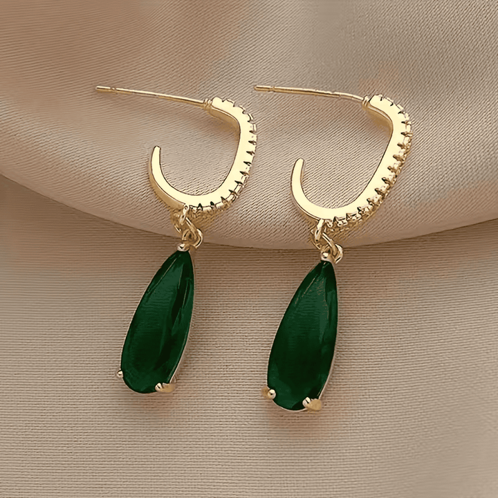 Forest Cascade Emerald Earrings