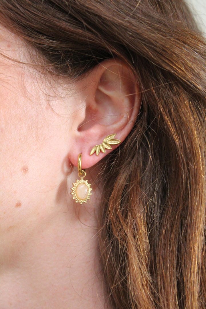 Jolie Earrings Natural Stone Stainless Steel