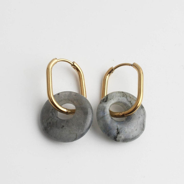Tirza Earrings Natural Stone