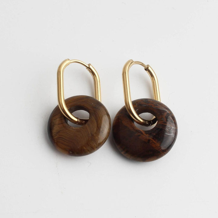 Tirza Earrings Natural Stone