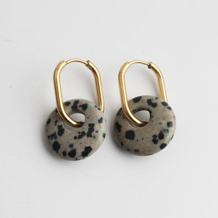 Tirza Earrings Natural Stone