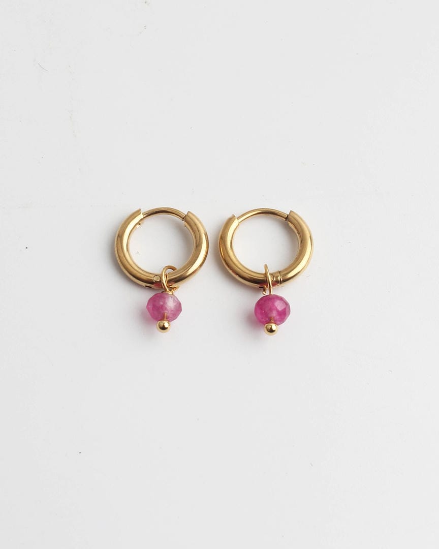 Minimalist Stone Dangle Earrings