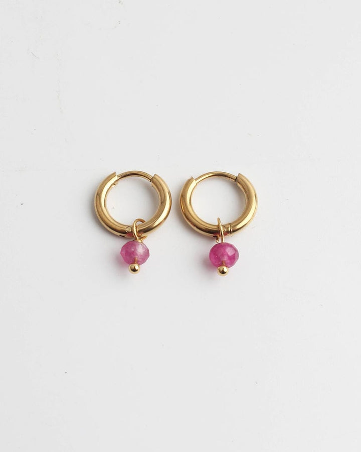 Minimalist Stone Dangle Earrings