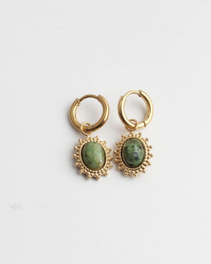 Jolie Earrings Natural Stone Stainless Steel