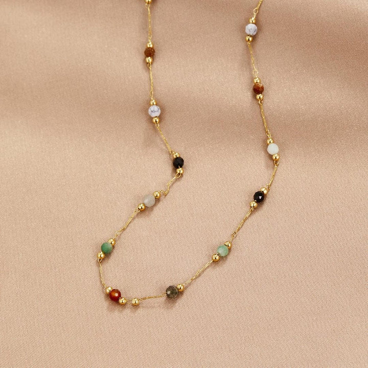 Aria colourful Gemstone Necklace