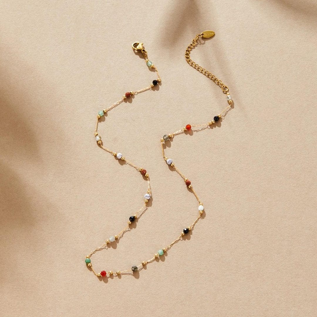 Aria colourful Gemstone Necklace