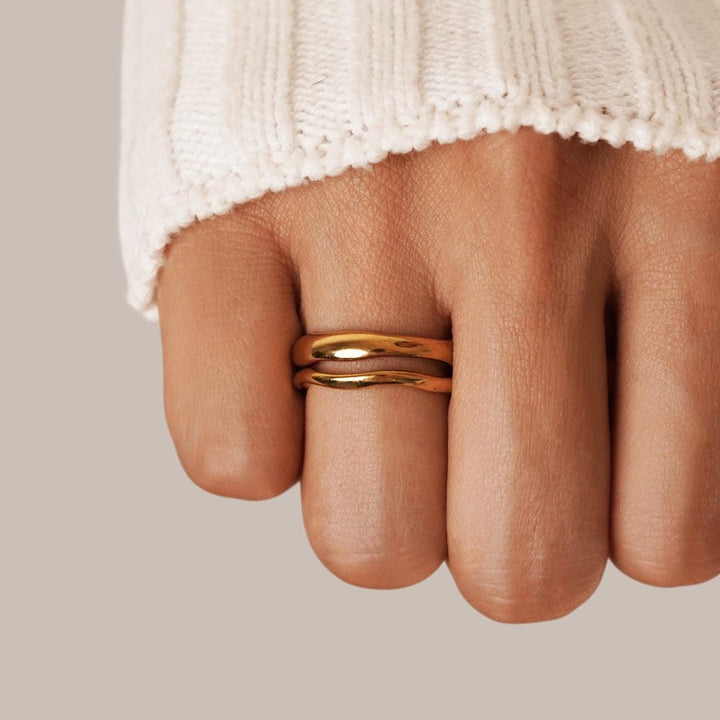 Sea Breeze Shine Ring Set