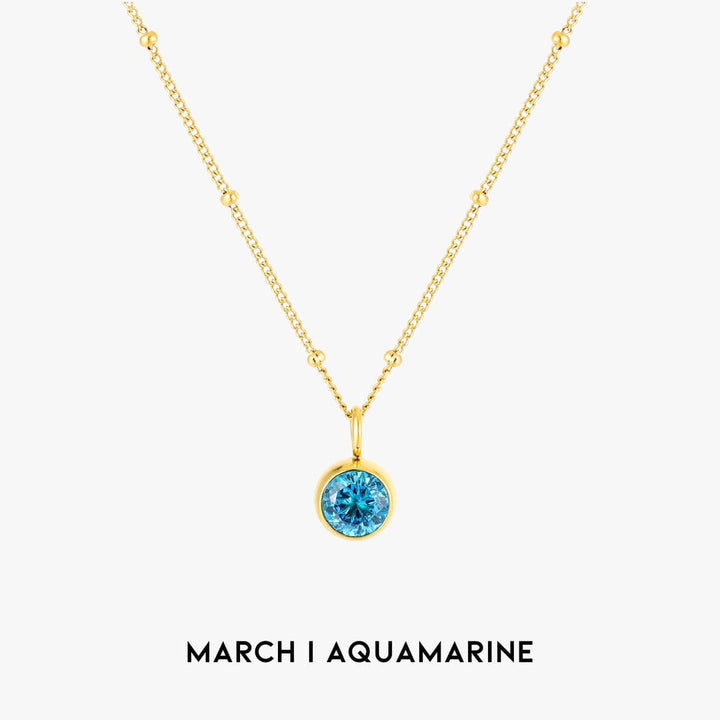 Luminous Circle Gemstone Necklace