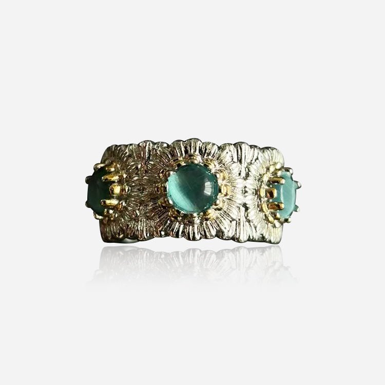 Mosaic Bloom Open Ring