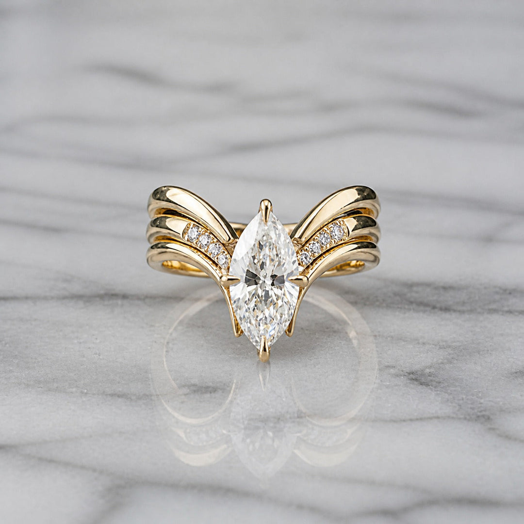 Crown Jewel Gold Ring