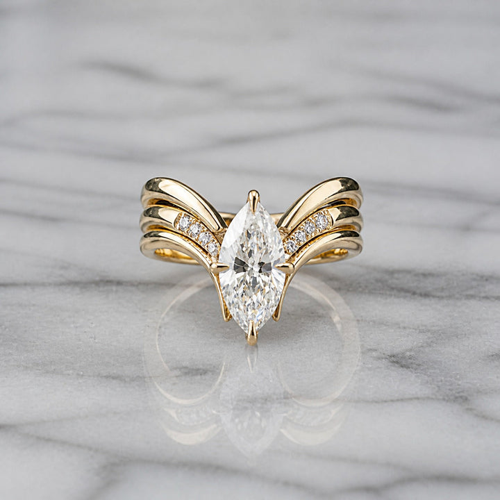 Crown Jewel Gold Ring
