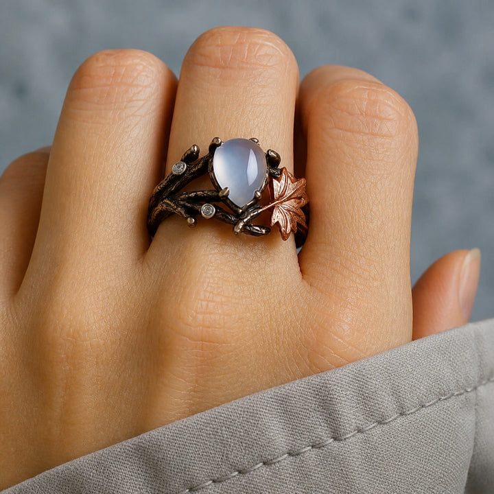 Moonstone Ethereal Aura Ring