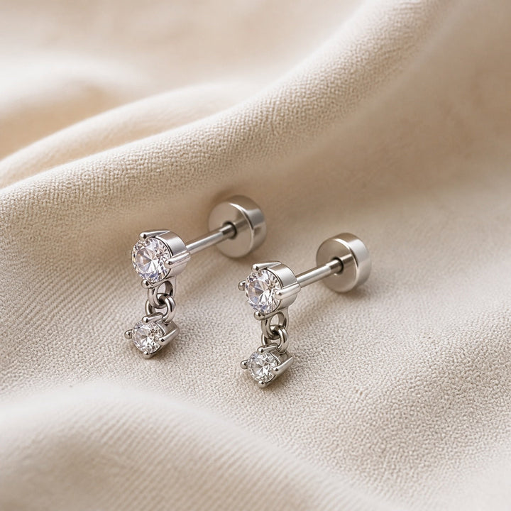 Minimal Piercing Stud Earrings