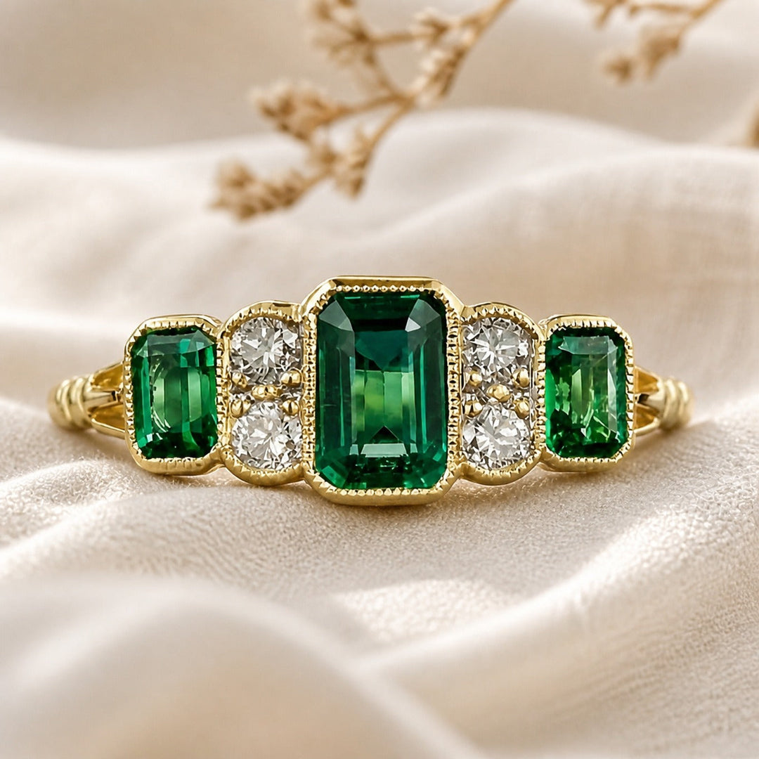 Emerald Gold Prestige Ring