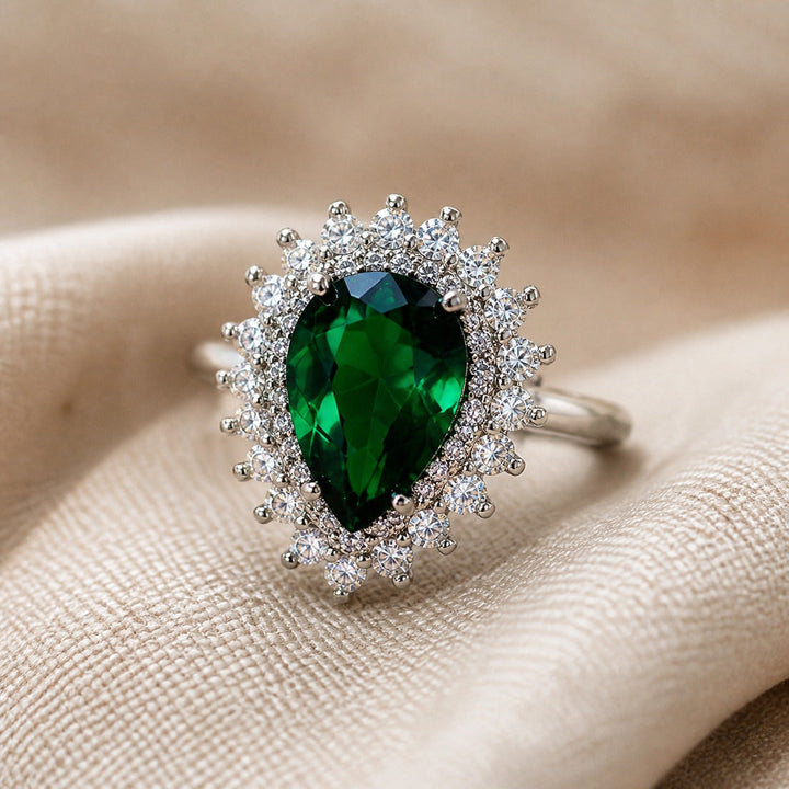 Opulent Teardrop Statement Ring