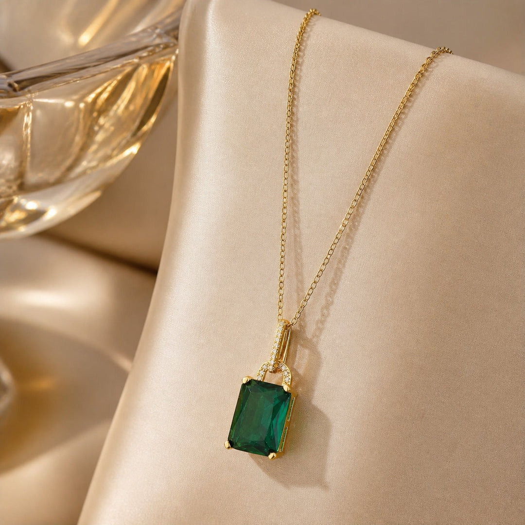 Emerald Solstice Pendant Necklace