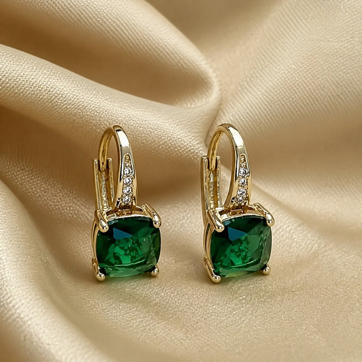 Emerald Sovereign Stud Earrings