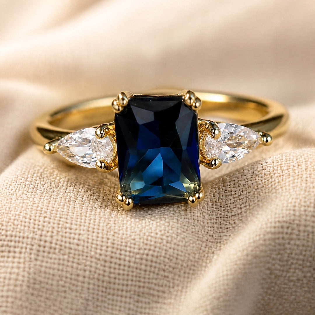 Sapphire Charm Ring