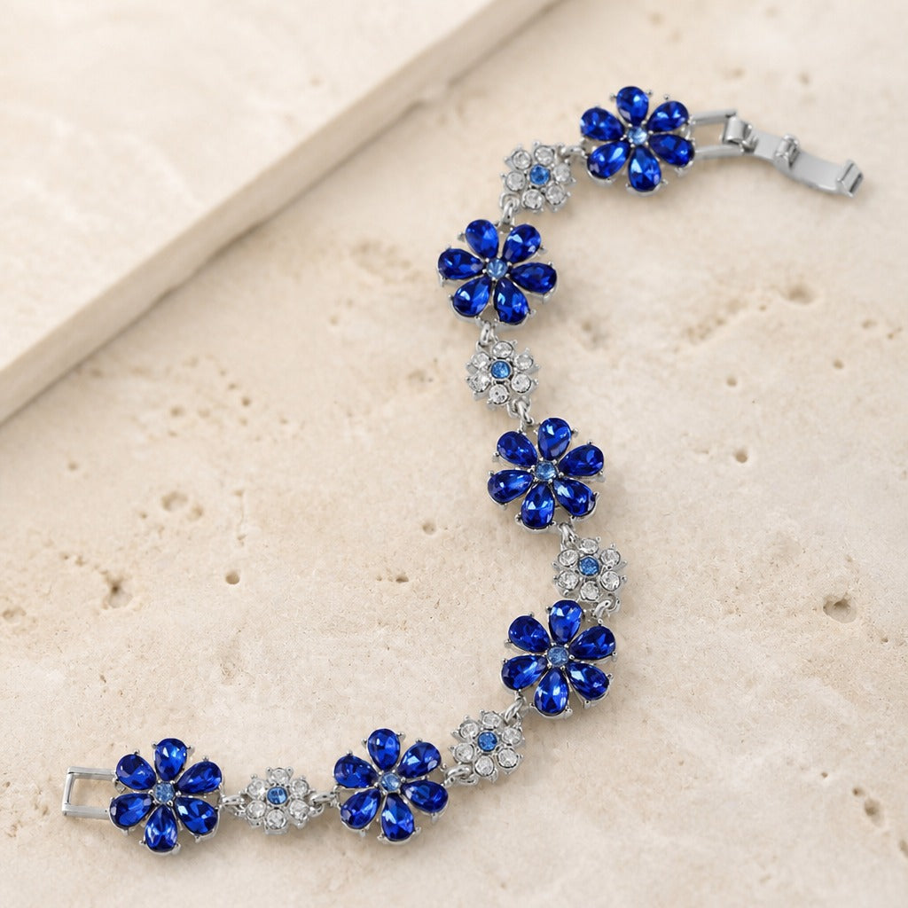 Floral Bloom Zirconia Bracelet