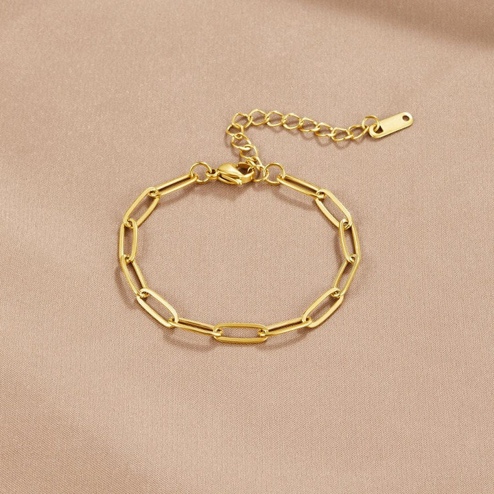 Modern Link Gold Bracelet