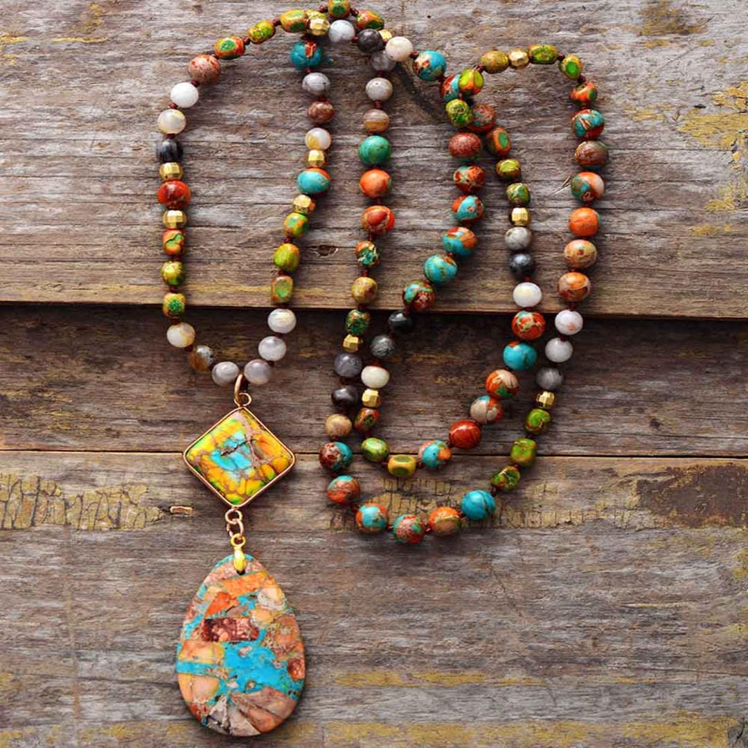 Intense Jasper Healing Energy Necklace