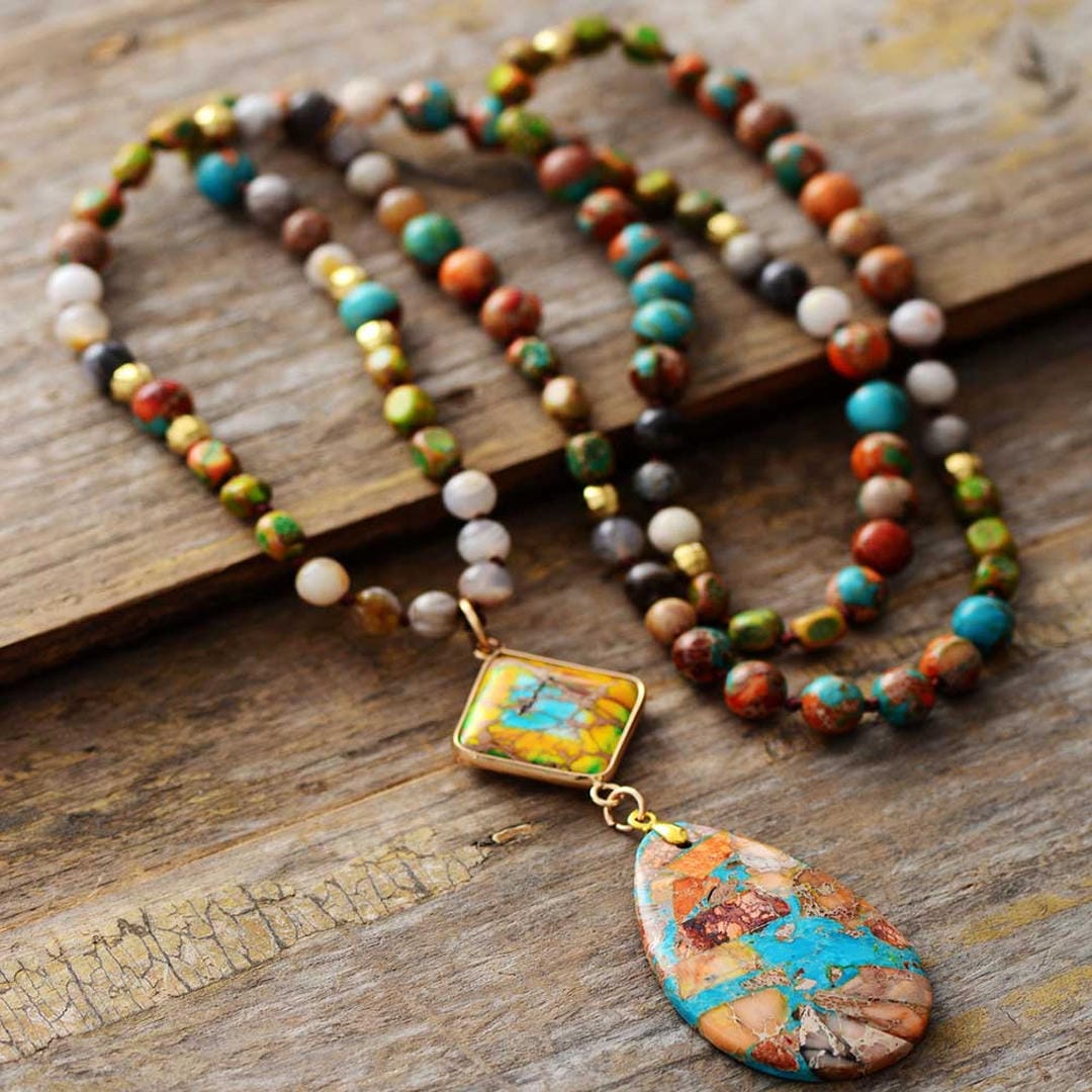 Intense Jasper Healing Energy Necklace