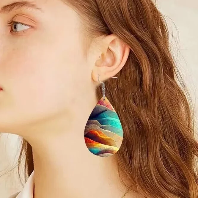 Vibrant colour Drop Earrings