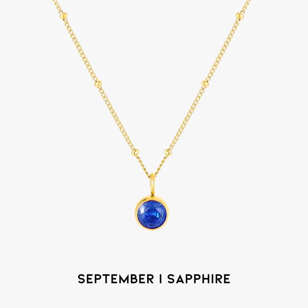 Luminous Circle Gemstone Necklace