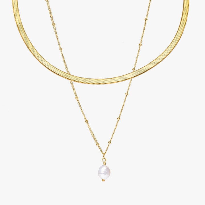 Lustre Line Pearl Choker Set