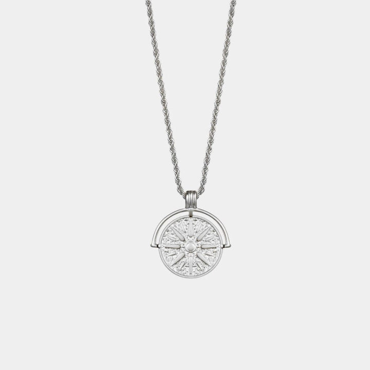 Sun Pendant Necklace in Silver or Gold