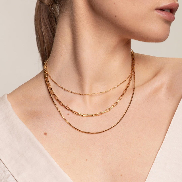 Everyday Triple Gold Necklace