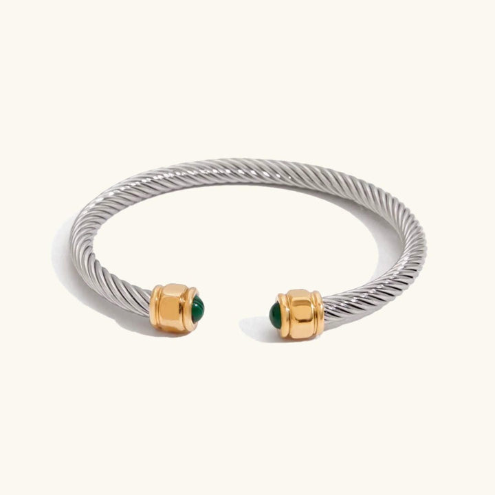 Gold Gemstone Bangle